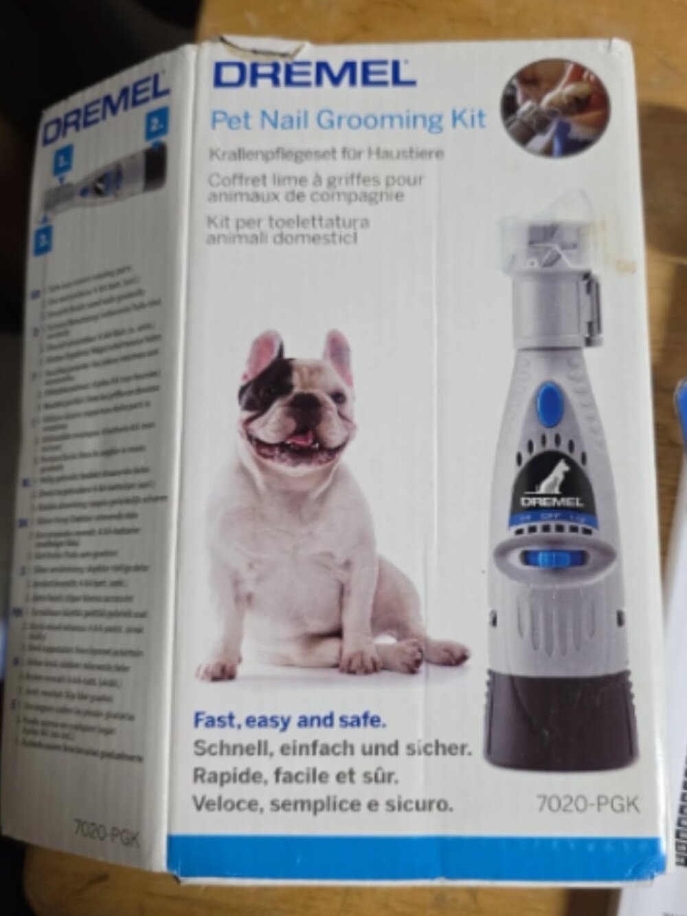 Dremel 7020-PGK Quiet Electric Pet Nail File Set with 4 Sanding Discs, Safe Alte